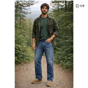 Lucky Brand Men’s 181 Relaxed Straight Jeans Medium Blue Wash 36 x 30